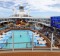 On the pool deck of the Ovation of the Seas.