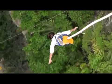 Brave Nepali Little Girl Bungee Jump Bhote Koshi