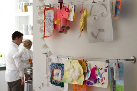 No more room on the fridge door? This easy DIY hanging system is a great display and could make a great feature wall. ...