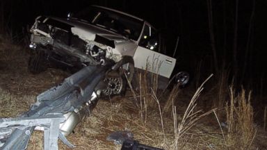 PHOTO: During a wreck, a guardrail pierced the car of North Carolina man Jay Traylor, severing his legs.