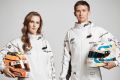 Professional driver Chelsea Angelo, and Porsche junior driver Matt Campbell, in Forza onesies.