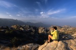 Looking out over the Dana Nature Reserve, Jordan.