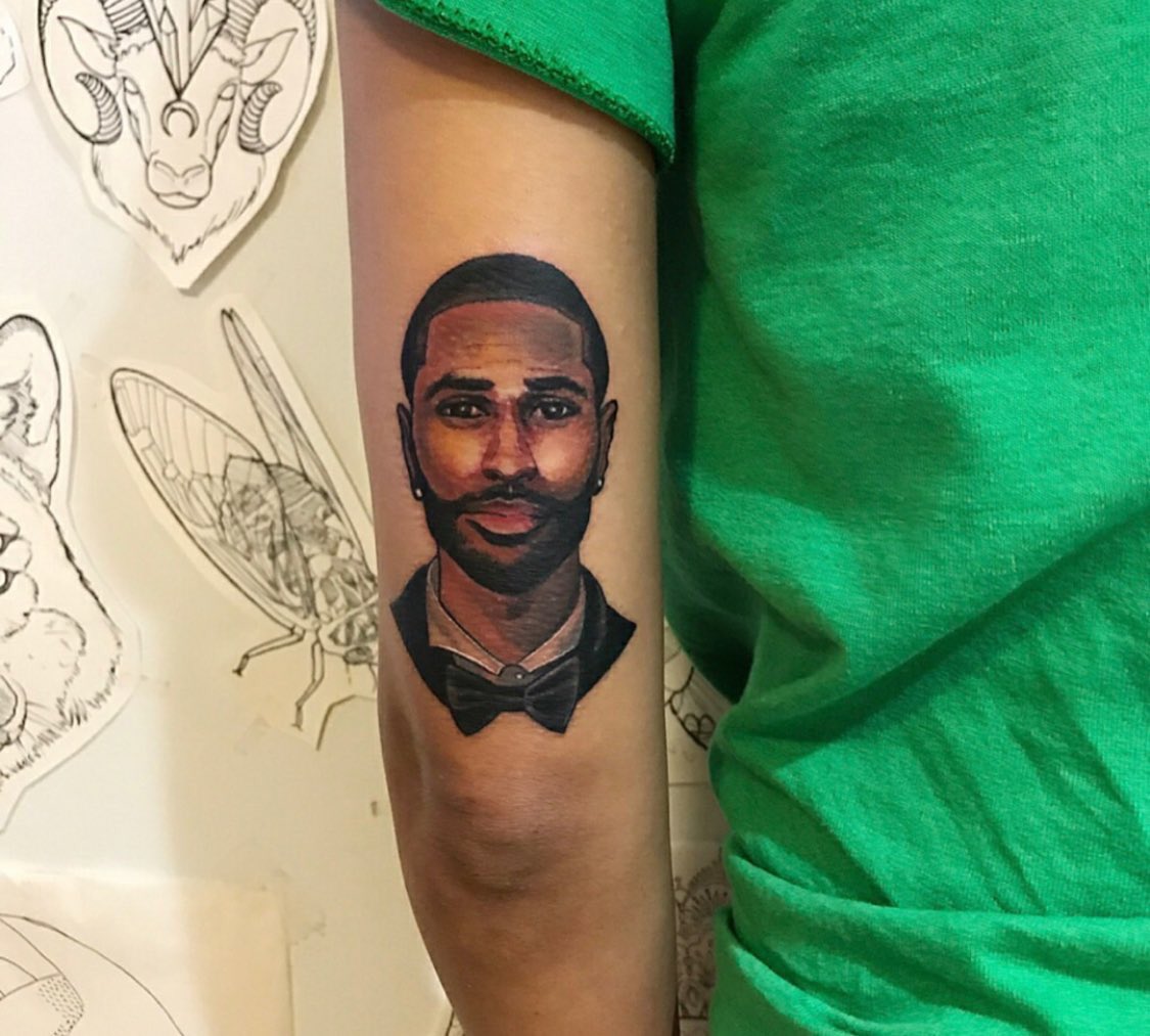 Jhené Aiko gets a Big Sean tattoo