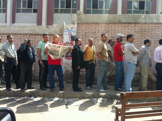 Egyptian Voters at Polling Station (Muqattam), May 24, 2012