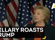 Hillary Clinton roasts Donald Trump on Foreign Policy