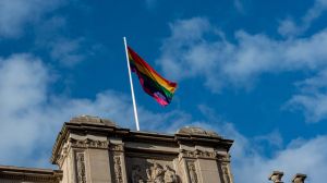 The rainbow flag is flying over many public buildings, though not in Mount Alexander.