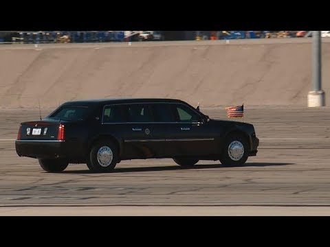 President Donald Trump arrives in Las Vegas following deadly mass shooting