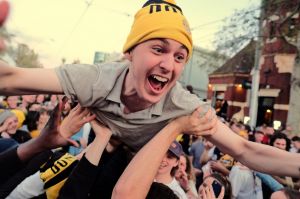 Richmond supporters celebrating 