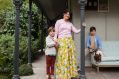 “The wraparound verandah was one of the appeals of this place,” explains Michelle, pictured with Rohan (left) and ...