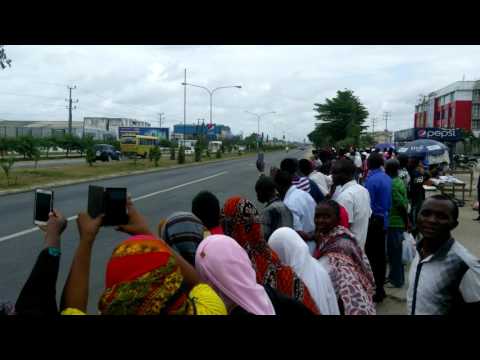 His Excellency The president of Rwanda Paul Kagame  arrival in Tanzania