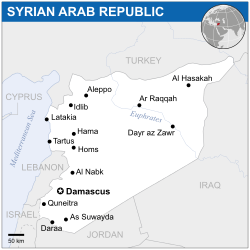 Location of Syria