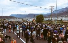 Road blockade in Catalonia