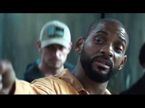 Suicide Squad movie scene - Deadshot shows his ability