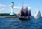 Kiel: Kiel Fjord, sailing ships