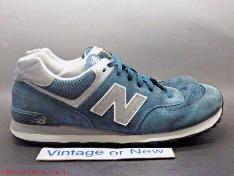 Men's 574 Fog Blue Silver ML574SG Running Shoes sz 12 D - Men's New Balance