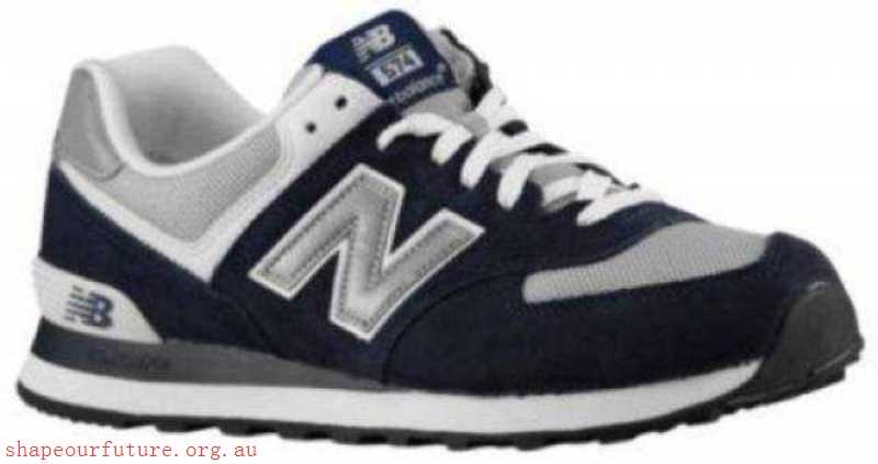 574 - Men's Navy/Silver/White - Men's New Balance