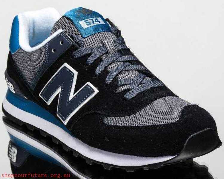 574 NB NB574 men lifestyle sneakers NEW black grey blue ML574-CPU - Men's New Balance