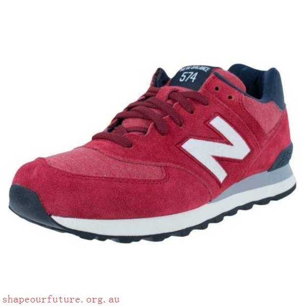 574 PENNANT PACK SHOES RED NAVY WHITE ML574PRD - Men's New Balance