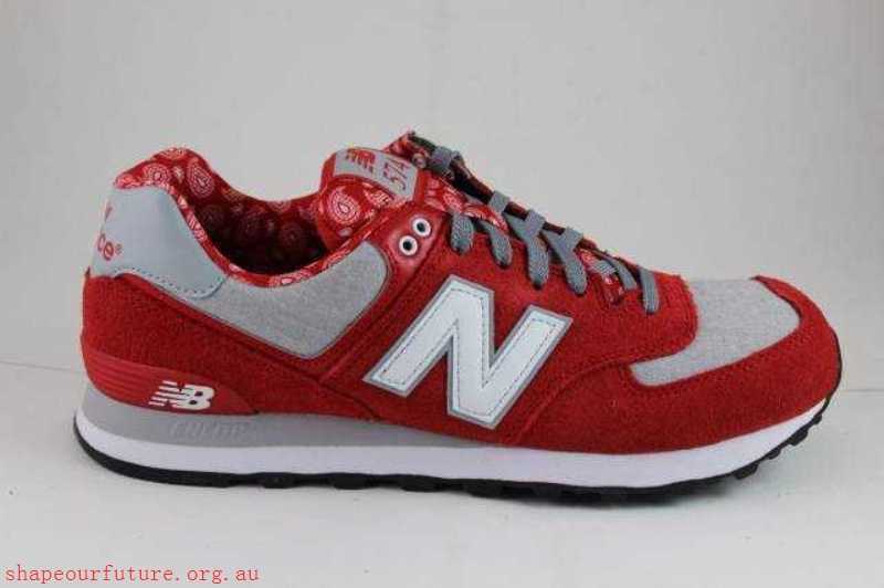 Men's Classic 574 Paisley Pack ML574LCM Red/Grey Brand New - Men's New Balance