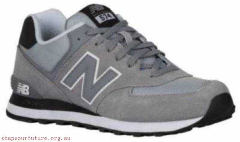 574 - Men's Steel/Black - Men's New Balance