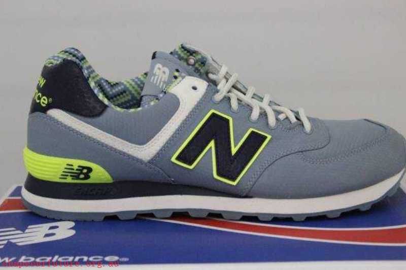 Men's Classics 574 Light Blue/Navy/Neon Size 9.5 ML574SBE Brand New - Men's New Balance