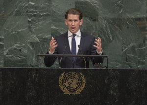 Sebastian Kurz, Minister for European and International Affairs of Austria, addresses the general debate of the General Assembly’s seventy-second session