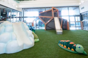 The playground at Waverley Gardens Shopping Centre, which parents say is too dangerous.