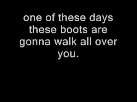 These Boots Are Made for Walking With Lyrics Nancy Sinatra