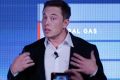 Elon Musk speaks during an event at the Hornsdale wind farm, operated by Neoen SAS, near Jamestown, South Australia, on ...