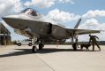 An F-35 Joint Strike Fighter at RAAF Base Amberley, QLD.