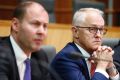 Minister for Environment and Energy Josh Frydenberg and Prime Minister Malcolm Turnbull address the media during a joint ...