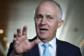 Prime Minister Malcolm Turnbull addresses the media during on Wednesday