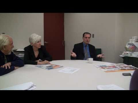 Olympia Dukakis, Louis Zorich and Dr. Silvio Quaglia discuss the importance of Diabetes screening