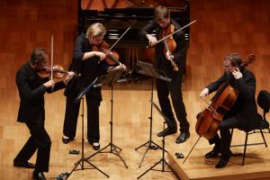 Australian Chamber Orchestra artistic director Richard Tognetti, second violin Helena Rathbone, guest viola Florian ...