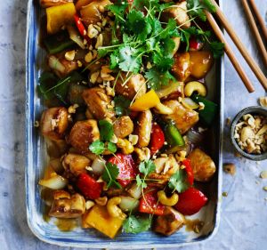 Adam Liaw's chicken with cashew nuts.