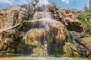 Stretch out and relax: Ma'in hot springs in Jordan. 