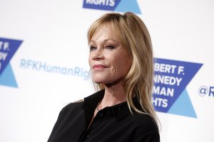 Actress Melanie Griffith attends the Robert F. Kennedy Ripple of Hope Award ceremony, Tuesday, Dec. 16, 2014 in New York.