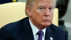 President Donald Trump listens during a meeting with Governor Ricardo Rossello of Puerto Rico in the Oval Office of the ...