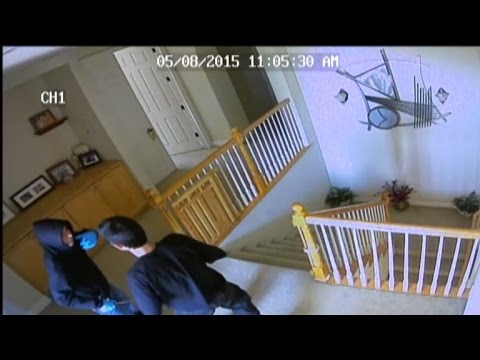 Caught On Tape: Watch Two Clueless Robbers Break Into Home with People Inside