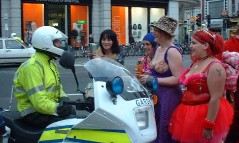 Motor cycle cop in Dublin Ireland