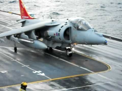 HMS Ark Royal - Last Ever Harrier (GR9) Launches, November 2010