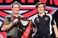 Essendon coach John Worsfold with 2016 No.1 draft pick Andrew McGrath.