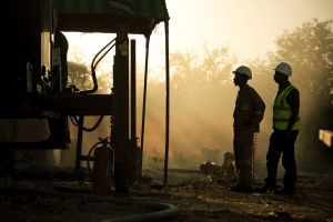 Drilling at the Riversdale mine in Mozambique bought by Rio Tinto for $US3.7 billion in 2001 and sold in October 2014 ...