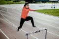 Taking a leap: Lauren Wells set a long-jump personal best on Saturday.