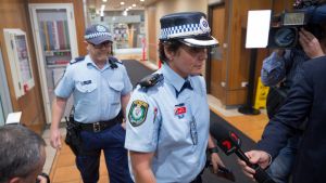 NSW Police raid the NSW Workers Union offices in Sussex St, Sydney CBD. 24 th October 2017, Photo: Wolter Peeters, The ...