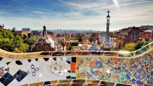 Park Guell, Barcelona. Tourism is booming and there has been a backlash from locals.