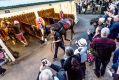 Crowds gather to view Winx at Moonee Valley on Tuesday.