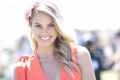 Natalie Roser at the Moet Chandon lawn at the Caulfield Guineas at Caulfield Racecourse. October 14, 2017. Photo: supplied