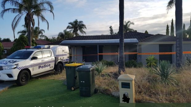 The Ballajura home has been destroyed by fire.