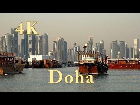 Doha Katar. One day in Doha Qatar. Doha city tour. 4k ultra hd. (1/2)